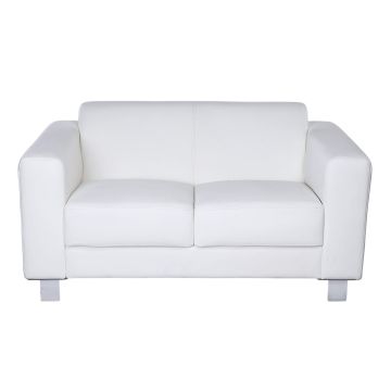 Image of 5' White Cosmopolitan Loveseat